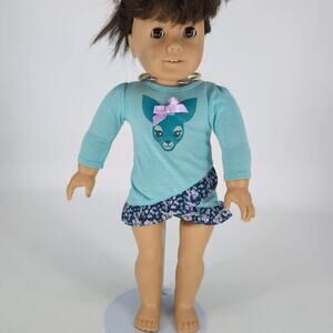 Funrise Toy Corp Teal Doll Dress with Floral Ruffled Skirt for 18" Dolls - GUC